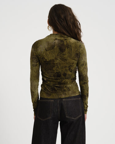 TILTIL Luna Longsleeve Pleated Turtle Neck Green - Things I Like Things I Love