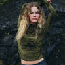 TILTIL Luna Longsleeve Pleated Turtle Neck Groen - Things I Like Things I Love