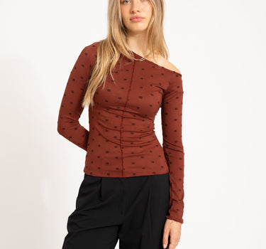 TILTIL Luna longsleeve Polkadot Bordeaux - Things I Like Things I Love