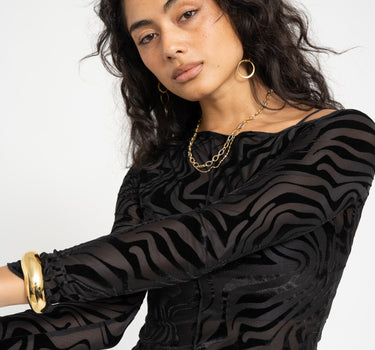 TILTIL Luna Longsleeve Zebra Black - Things I Like Things I Love