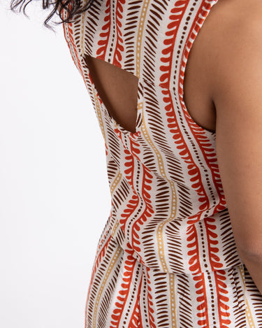 TILTIL Lyke Top Off - white Orange Print - Things I Like Things I Love