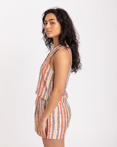 TILTIL Lyke Top Off - white Orange Print - Things I Like Things I Love