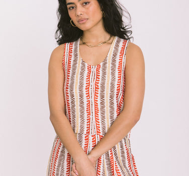 TILTIL Lyke Top Off - white Orange Print - Things I Like Things I Love