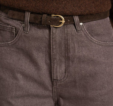TILTIL Madelief Belt REAL SUEDE Bruin - Things I Like Things I Love