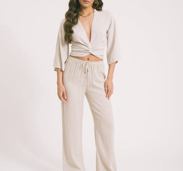 TILTIL Mailey Linen Pants Beige - Things I Like Things I Love