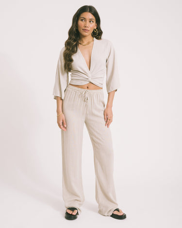 TILTIL Mailey Linen Pants Beige - Things I Like Things I Love