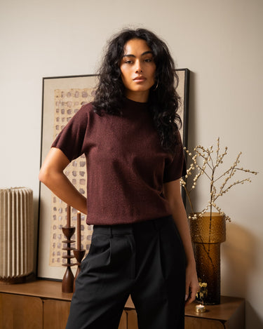 TILTIL Merry Mockneck Sparkle Bordeaux - Things I Like Things I Love