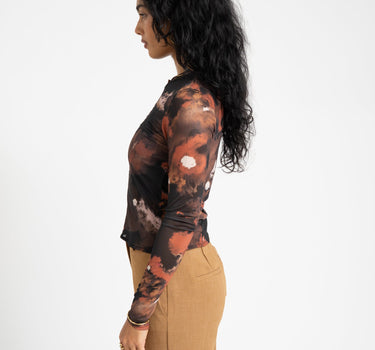 TILTIL Mesh Buttoned Longsleeve Black - Things I Like Things I Love