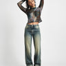 TILTIL Mesh Buttoned Longsleeve Terra - Things I Like Things I Love
