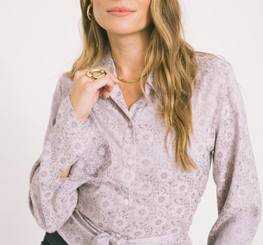 TILTIL Mica Blouse Flower Lilac - Things I Like Things I Love
