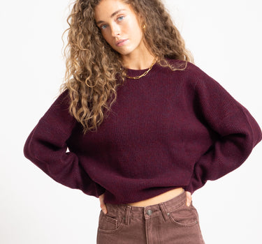 TILTIL Milana Crew Pullover Burgundy - Things I Like Things I Love