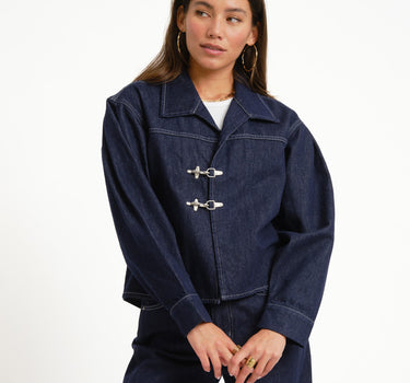 TILTIL Milly Buckle Jacket Blue - Things I Like Things I Love