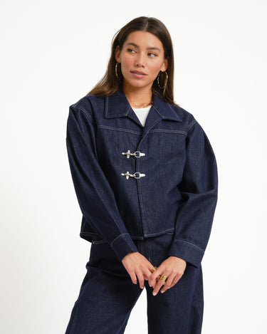 TILTIL Milly Buckle Jacket Blue - Things I Like Things I Love