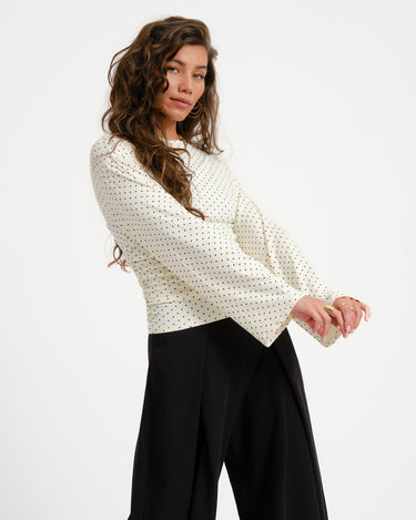 TILTIL Mimi Polka Longsleeve Offwhite - Things I Like Things I Love