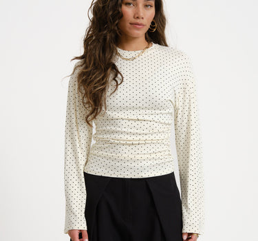 TILTIL Mimi Polka Longsleeve Offwhite - Things I Like Things I Love