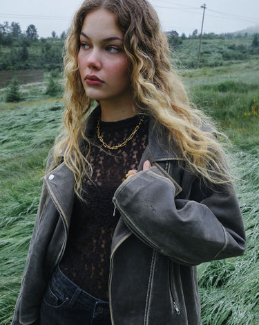 TILTIL Mira Lace Longsleeve Bruin - Things I Like Things I Love