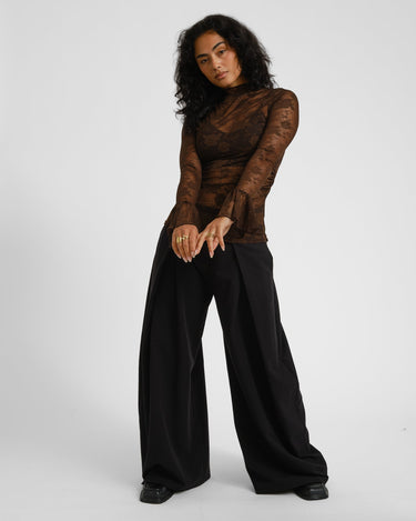 TILTIL Mira Lace Longsleeve Bruin - Things I Like Things I Love