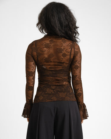TILTIL Mira Lace Longsleeve Bruin - Things I Like Things I Love