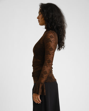 TILTIL Mira Lace Longsleeve Bruin - Things I Like Things I Love