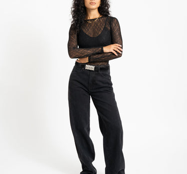 TILTIL Missy HR Relaxed Seam Jeans Black - Things I Like Things I Love