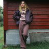 TILTIL Missy HR Relaxed Seam Jeans Bordeaux - Things I Like Things I Love