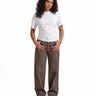 TILTIL Missy HR Relaxed Seam Jeans Brown - Things I Like Things I Love