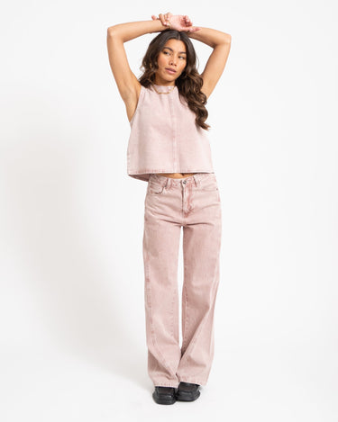 TILTIL Missy HR Relaxed Seam Jeans Pink - Things I Like Things I Love