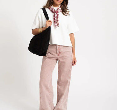 TILTIL Missy HR Relaxed Seam Jeans Pink - Things I Like Things I Love