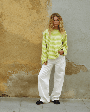 TILTIL Missy HR Relaxed Seam Jeans White - Things I Like Things I Love