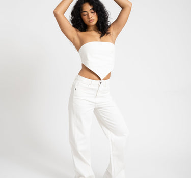 TILTIL Missy HR Relaxed Seam Jeans White - Things I Like Things I Love