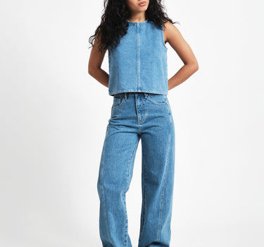 TILTIL Missy Relaxed Seam Jeans Blue - Things I Like Things I Love