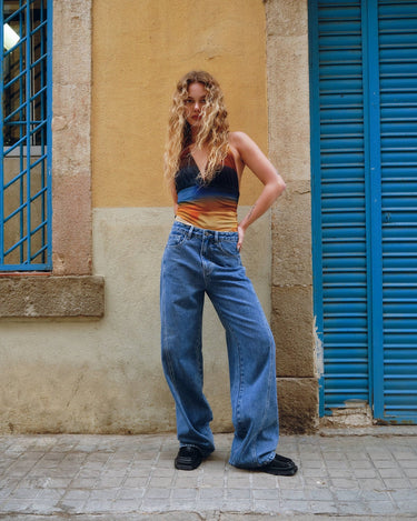 TILTIL Missy Relaxed Seam Jeans Blue - Things I Like Things I Love