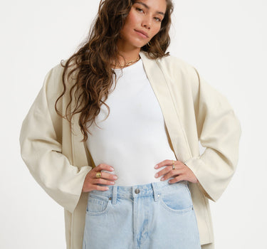 TILTIL Miya Rayon Kimono Offwhite - Things I Like Things I Love