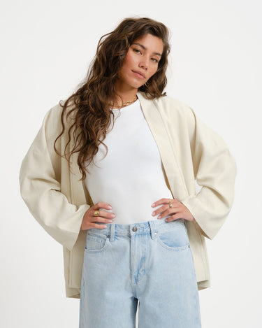 TILTIL Miya Rayon Kimono Offwhite - Things I Like Things I Love