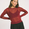 TILTIL Moiha Starry Mesh Bordeaux - Things I Like Things I Love