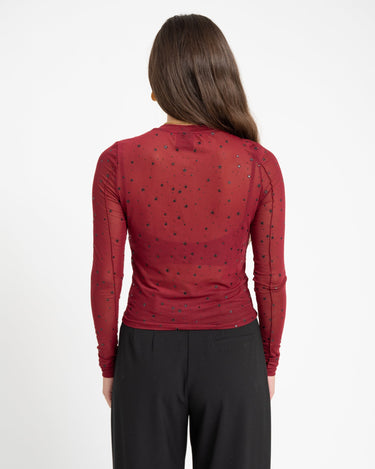 TILTIL Moiha Starry Mesh Bordeaux - Things I Like Things I Love
