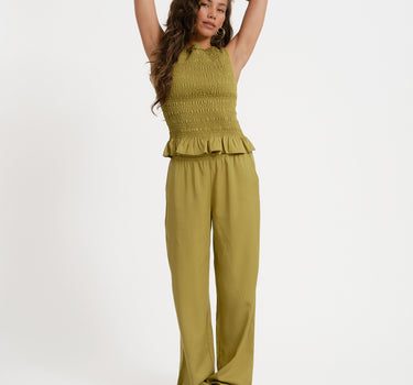 TILTIL Moni Pants Tencel Moss Green - Things I Like Things I Love