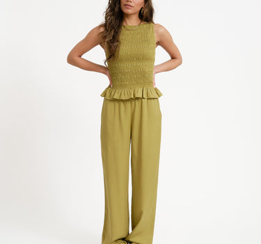 TILTIL Moni Pants Tencel Moss Green - Things I Like Things I Love