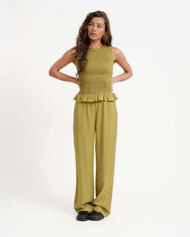 TILTIL Moni Pants Tencel Moss Green - Things I Like Things I Love