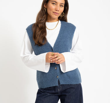 TILTIL Monica Gilet Donkerblauw - Things I Like Things I Love