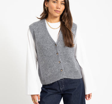 TILTIL Monica Gilet Grijs - Things I Like Things I Love
