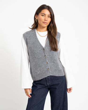 TILTIL Monica Gilet Grijs - Things I Like Things I Love