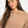 TILTIL Moun Polo Knit Cognac One Size - Things I Like Things I Love