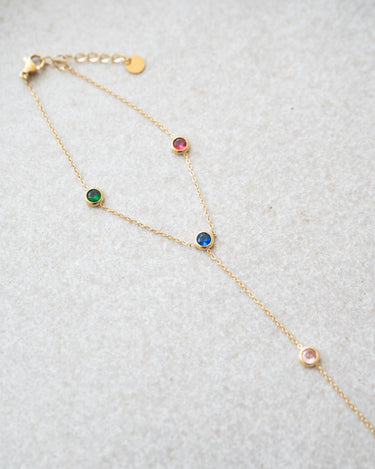 TILTIL Multi Stone Hand Chain Goud - Things I Like Things I Love