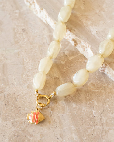 TILTIL Necklace Bead Fish Offwhite - Things I Like Things I Love