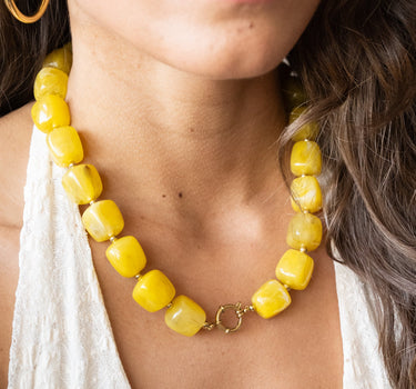 TILTIL Necklace Bead Star Yellow - Things I Like Things I Love