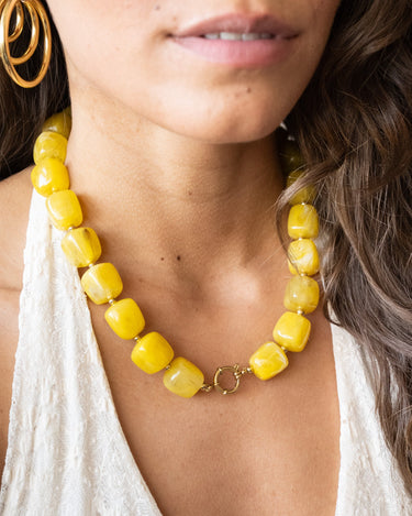 TILTIL Necklace Bead Star Yellow - Things I Like Things I Love