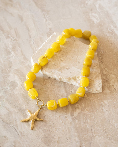 TILTIL Necklace Bead Star Yellow - Things I Like Things I Love