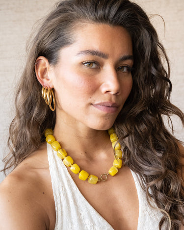 TILTIL Necklace Bead Star Yellow - Things I Like Things I Love