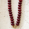 TILTIL Necklace Burgundy Glow Gold - Things I Like Things I Love